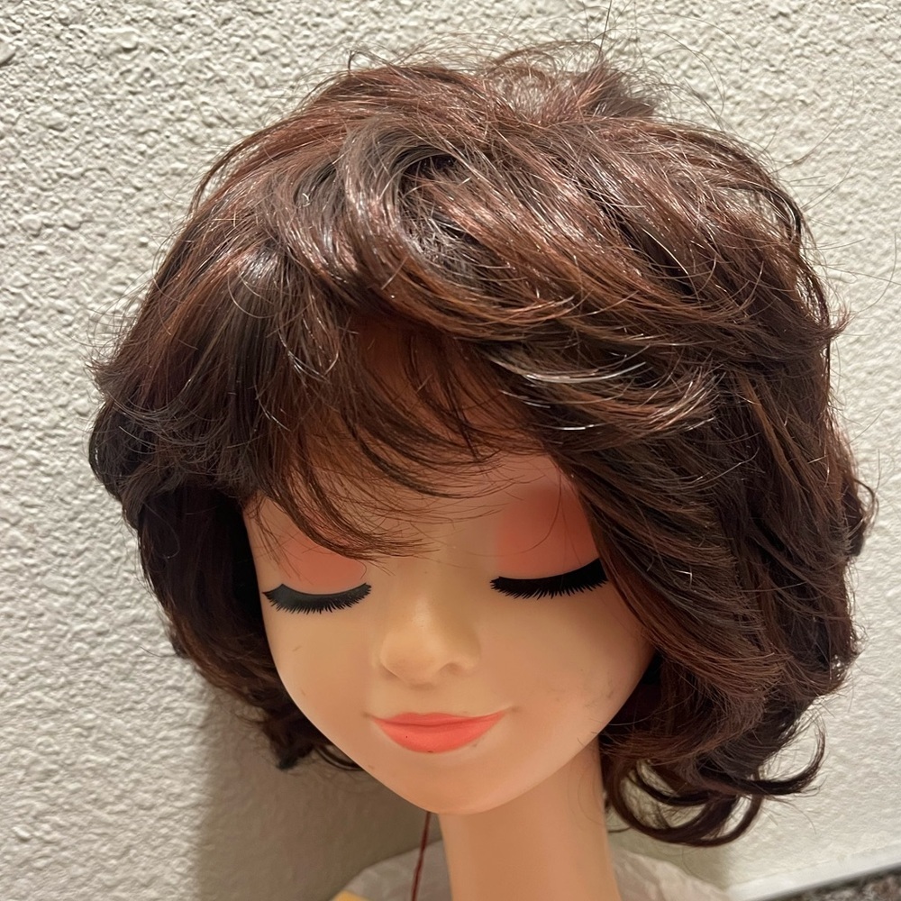 Aimole Curly Blonde Synthetic Wig Style E-7125 Color 12TTT26 Honey Blonde Brown